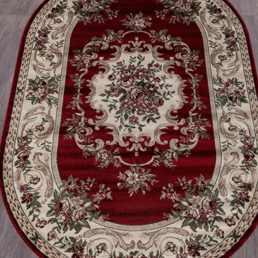 Ковер D057 - RED - Овал COLIZEY