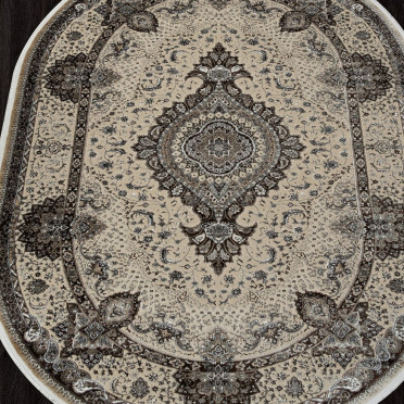 Ковер D414 - BEIGE - Овал - коллекция DOLCE