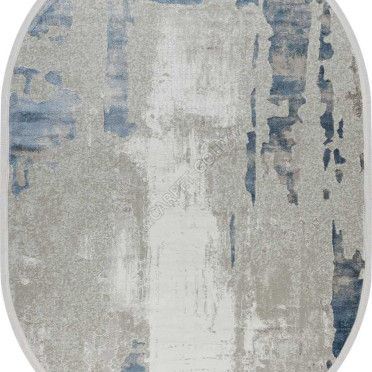 51273B OVAL BLUE / CREAM Nadejda