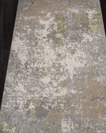 Ковер российский F163 LIMAN (Полиэстер, зеленый, серый)