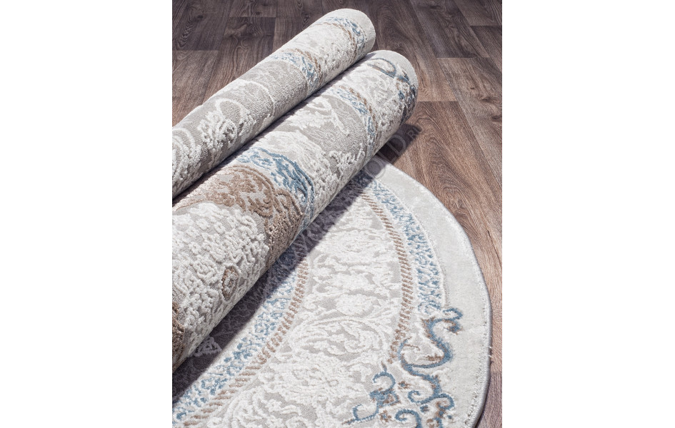 Ковер 03874A - BLUE / BLUE - Овал ARMINA