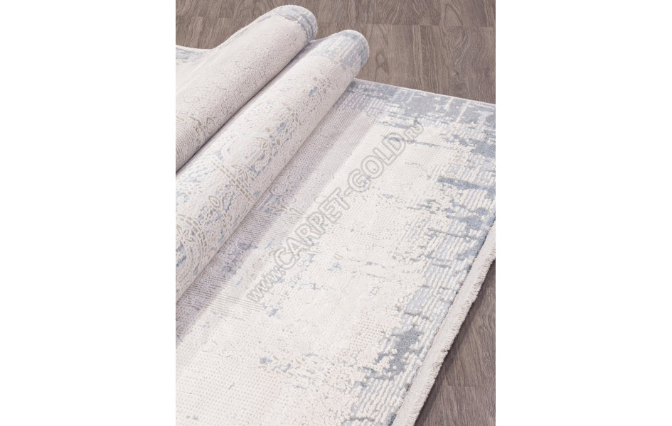 Ковер C545AG - L.GREY / BLUE - Прямоугольник - коллекция PERLA