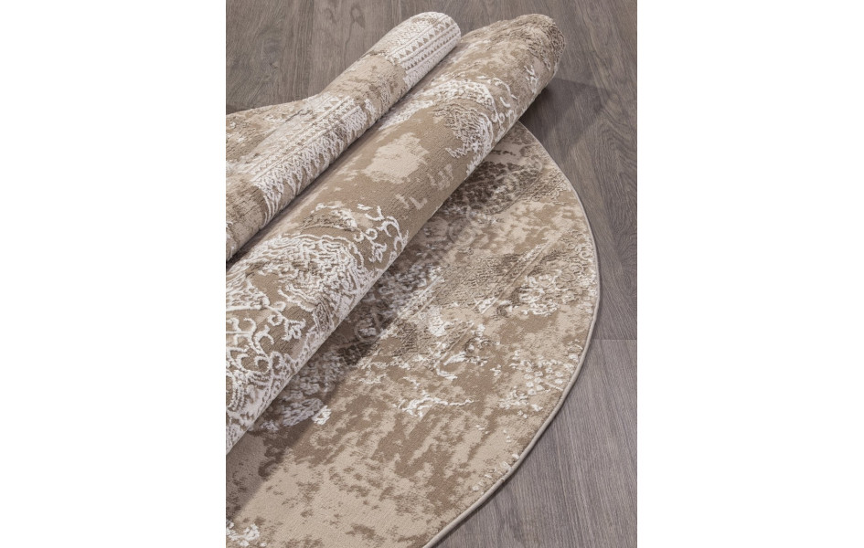 Ковер 03851B - BROWN / BROWN - Круг - коллекция ARMINA