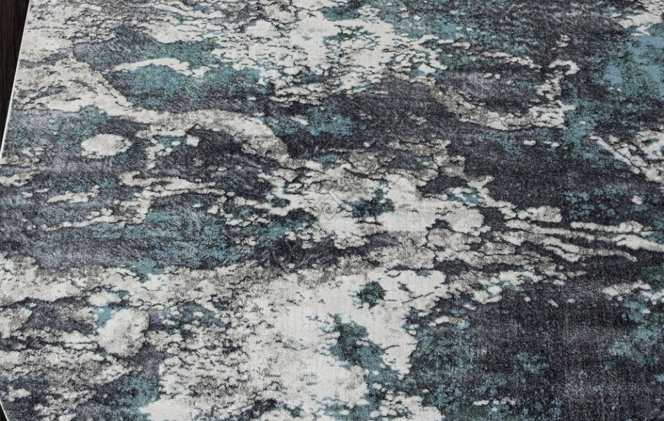 Ковер 02463H - BLUE / GREY - Овал - коллекция SAFARI