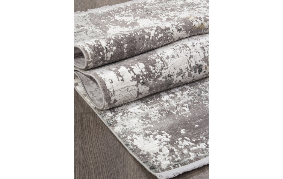 Ковер M381A - CREAM / D.GRAY - Прямоугольник - коллекция OLIMPOS