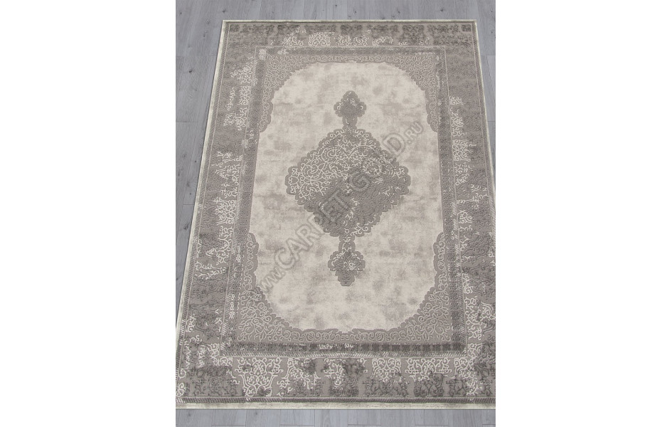 Ковер F163AQ - GREY / D.GREY - Прямоугольник - коллекция SIROCCO