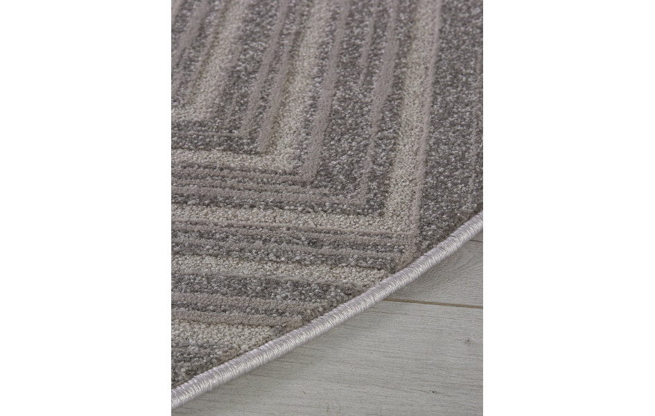 Ковер F412 - LIGHT GRAY - Овал - коллекция DIOS