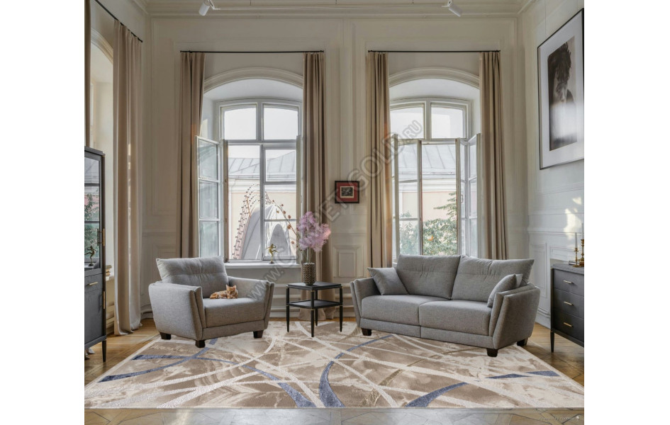 Ковер 27248A - CREAM / BEIGE - Прямоугольник - коллекция MOSSO